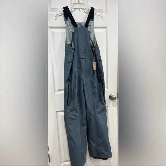 Patagonia Women's L Large Powder Town Ski Bibs Nouveau Green Grey NWT Snow - Picture 2 of 15